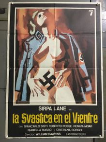 Cinéma: YK23D LA SVASTICA EN EL VIENTRE SEXPLOITATION SIRPA LANE POSTER ORIGINAL 70X100 ESTRENO
